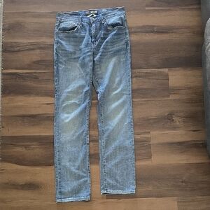 BKE Men's Light Blue Straight Jeans